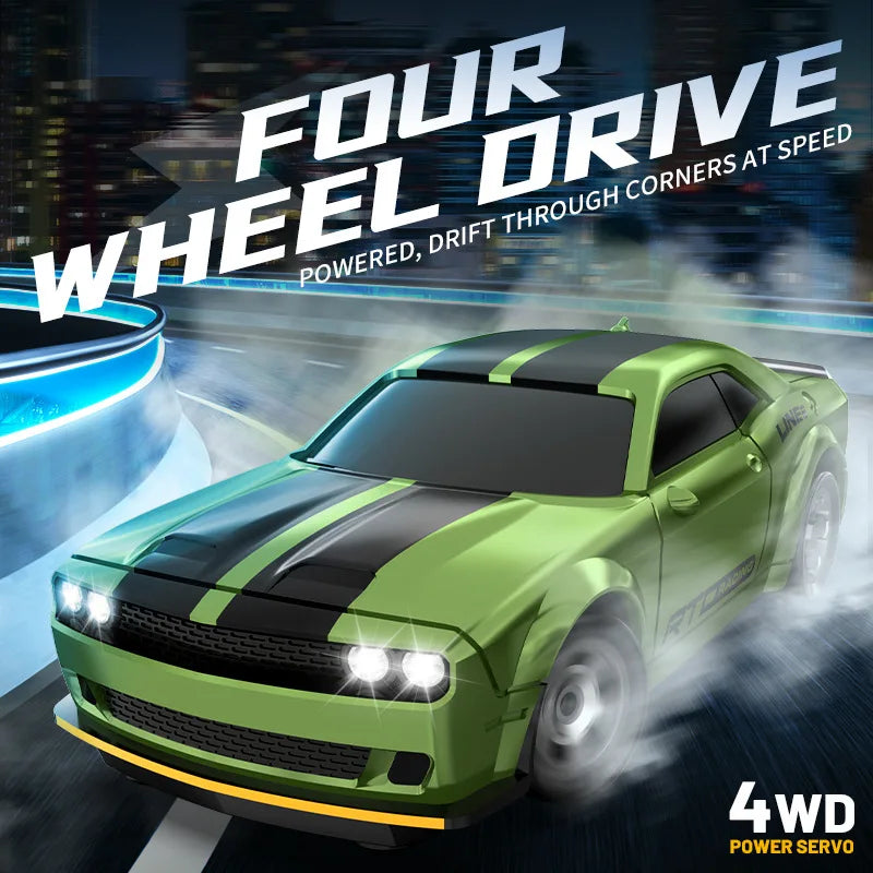 Mini 1/64 4WD RC Drift Car High Speed Remote Control Off-Road Racing Vehicle Desktop Pocket Drifting Car Toys Children Boy Gifts