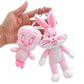 Looney Tunes Bugs Bunny 7cm Plush Keychains Pendant Tweety Bird Lola Bunny KeyRing Anime Movie Doll Key Chain Toys Gift