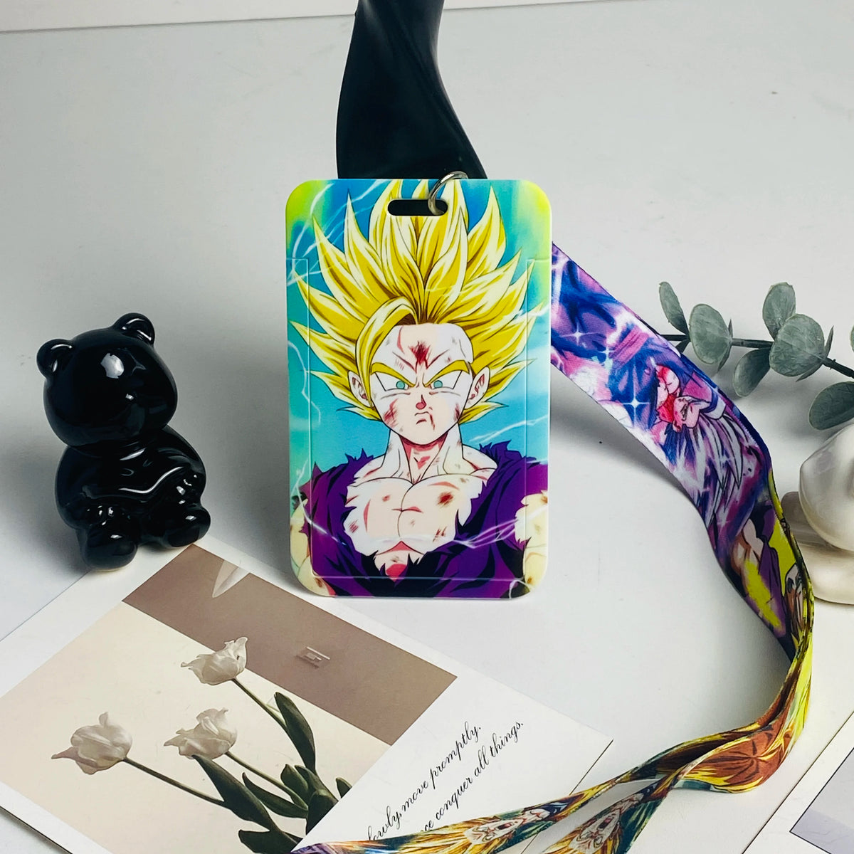 Anime Card Cases Card Lanyard Key Hang Rope Lariat Cosplay Badge ID Cards Holders Neck Straps Keychains Fashion Accessories Gift