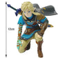 12cm Legend Of Zelda Anime Link Kingdom Of Tears Squatting Position Statue Game Pvc Handheld Models Dolls Ornaments Gifts
