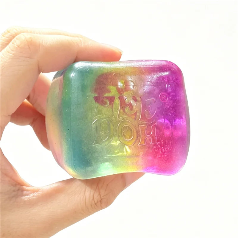 Schylling Needoh Maltose Dream Drop Cube Gumdrop Jellyfish Slow Rising Decompression for Sensory Squeeze Relax Stress Relief Toy