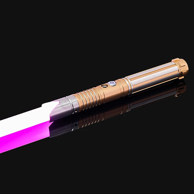 Metal Handle RGB Cosplay Double-edged Lightsaber Sword 16 Colors Change LED Switchable Sound And Light For Boys Girls Gift