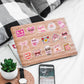 50pcs Pink Bookish Lover Inspirational Stickers Book Themed Decals for Notebooks Water Bottles Luggage Vinyl Stickers Pack
