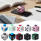 Square Infinity Dice Fidget Toy with Tactile Buttons Multifunctional 6-Side Decompression Cube Clicker Switch Gear Dial Joystick