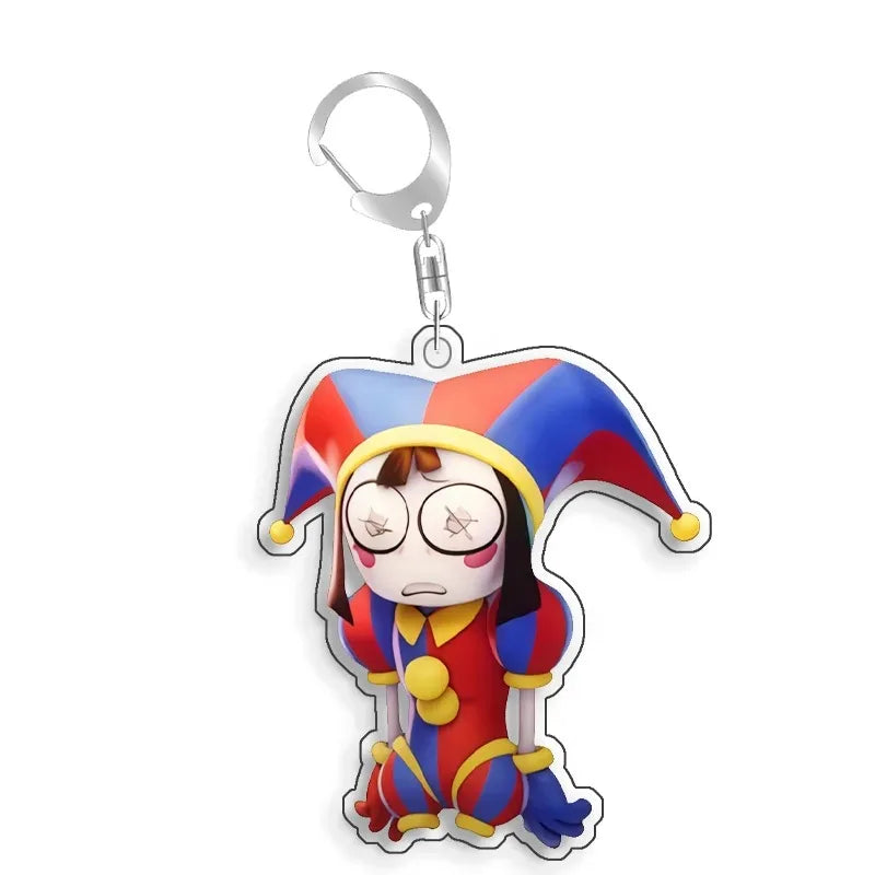 For TADC Jax Pomni Ragatha Gangle Acrylic Selfmade Cute Cartoon Anime Keychain Pendant Toy Gifts 5cm