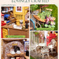 Rolife Wooden Dollhouse 3D Puzzle Leafree Café DIY Miniature House Model Building Kit with LED Light for Home Decor Brain Teasers Jigsaw DIY Craft Kit for Holiday Gift