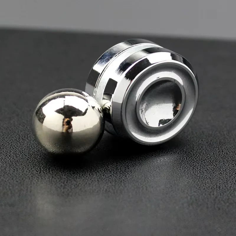 Adult Desktop Stress Relief Metal Fidget Toy Decompression Hypnosis Rotary Gyro Fingertip Toy Kinetic Round Spinner Kids Gift