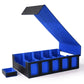 Trading Card Storage Box 5-Row 3900+ Capacity,TCG MTG Card Case with Magnetic Lid & Commander Display,Top Loader Storage for Sports Cards