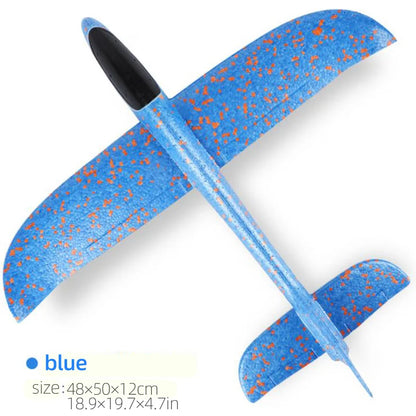 50CM Big Foam Plane Glider Hand Throw Airplane Light Inertial EPP Bubble Planes Outdoor Launch Kids Toys for Children Boys Gift