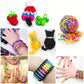 12 Grid/24 Grid/40 Rubber Bands Bracelet Kit Rubber Band Filling Loom Kit Weaving DIY Craft Gift Loom Kit Toys for Girls