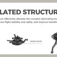 Wltoys K170 RC Helicopter UH-60L 4 Channel Remote Control Brushless Helicopters with Gyro and LED Light Durable Airplane Toy