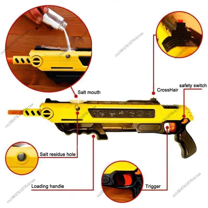 Newly Upgraded Salt Gun, Fly And Mosquito Killing Gun, Mosquito Killing Gun, Adult Simulation Toy Gun, New Version 3.0