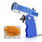 Metal Burst Rubber Band Toy - Mini Folding Launcher Toy With Keychain And 60pcs Rubber Bands,Perfect Gift for Christmas