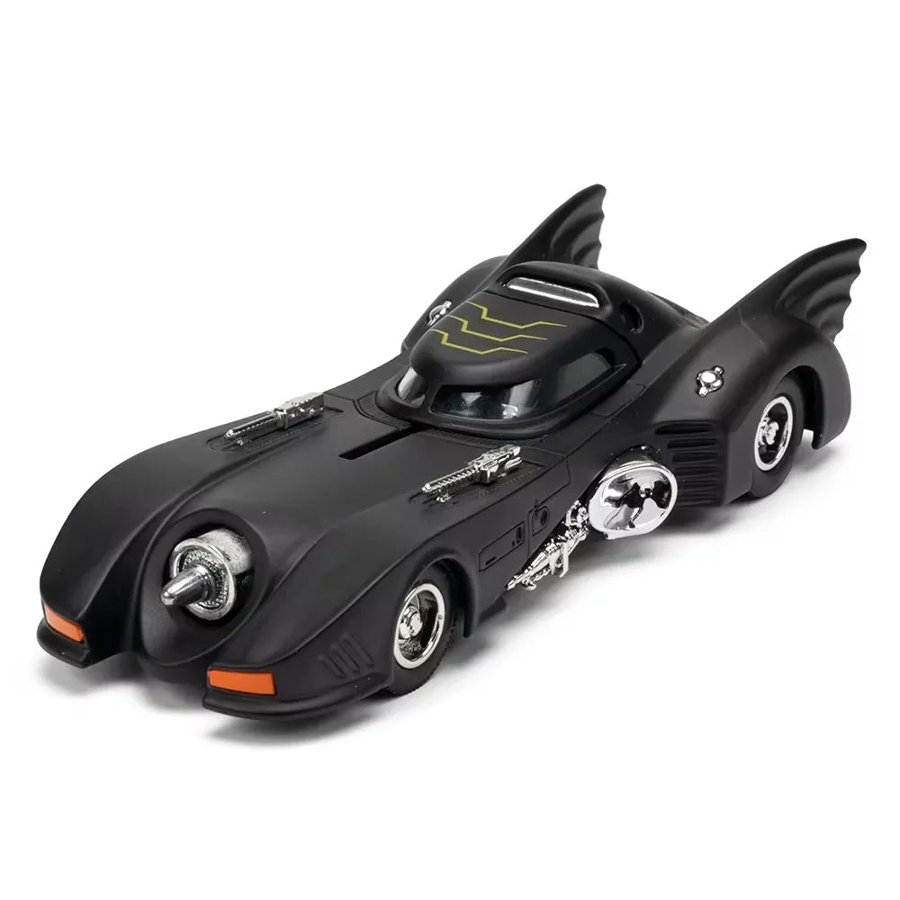 1/38 Alloy Batmobile Toy Car Model Alloy Diecast with Pull Back Sound Light Model Vehicles Collection Toy for Boy Birthday Gifts