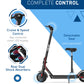 Hiboy KS4 Pro Electric Scooter 500W Powerful Motor, 10" Honeycomb Tires, Up to 25 Miles, 19 MPH Max Speed, Foldable for Easy Storage, Adults Favorite, Hiboy Smart App Control, LED Lights, Lightweight Design, Ideal for City Co