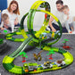 Magic Climbing Track Train Dinosaur World Road Race Flexible Track Car for Boys And Girls Aged 3-6 Birthday Gift