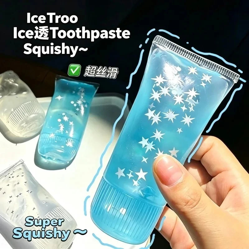 Novelty Squishy Facial Cleanser Fidget Toys Plasticity Toothpaste ASMR Squeeze Toys Relieve Anxiety for Adults Anti Stress Gifts
