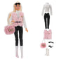 NK 1/6 Doll Princess Hot Sell Fashion Doll Dress Pink Suit For 11.5 Inch Doll Clothes Hat For 29CM Dolls Accessories Gift Toy JJ