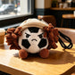 10cm Basketball Football Pendant Cowboy Style Sports Ball Stuffed Plush Dolls Keychain Backpack Hangings Gifts For Ball Fans