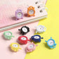 1Pc 1:12 Scale Alarm Clock Doll Kitchen Living Room Miniature Dollhouse Mini Home Decoration Toy Metal Candy Color Doll Clocks
