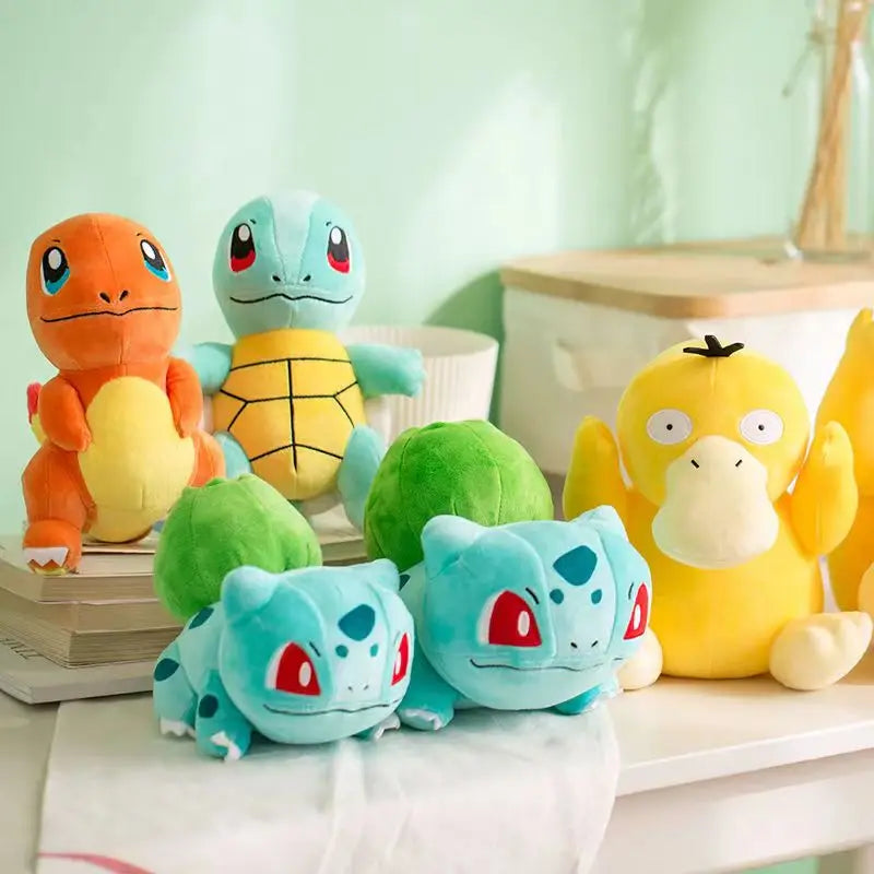 Anime Pokemon Plush Toys Charmander Bulbasaur Squirtle Pikachu Plush  Stuffed Animal Toy Pokemon Doll Gift
