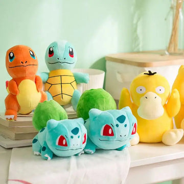 Anime Pokemon Plush Toys Charmander Bulbasaur Squirtle Pikachu Plush  Stuffed Animal Toy Pokemon Doll Gift