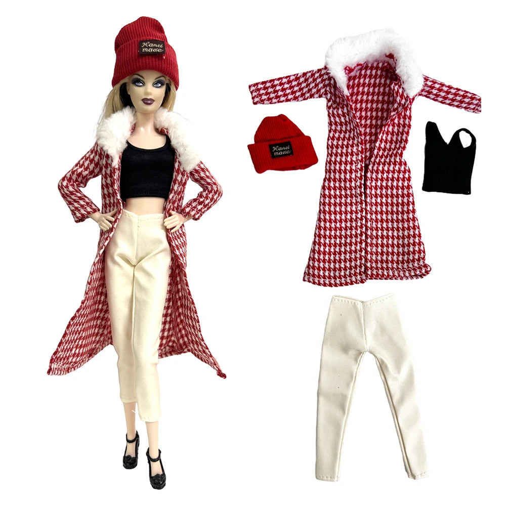 NK 1/6 Doll Princess Hot Sell Fashion Doll Dress Pink Suit For 11.5 Inch Doll Clothes Hat For 29CM Dolls Accessories Gift Toy JJ