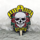 Rock Band Skull Brooch, Halloween Horror Cosplay Costume Accessories, Decorative Accessories, Rose Brooch