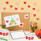 500pcs 520 Love Red Sticker Roll - Cute Cartoon Sealing Labels for Journals & Crafts