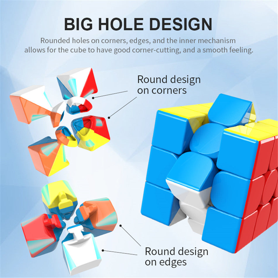 [ECube] Moyu Cubing Classroom Meilong 3/3C 3x3 Magic Stickerless 3 Layers Speed Magic Cube Professional Puzzle Toys for Children