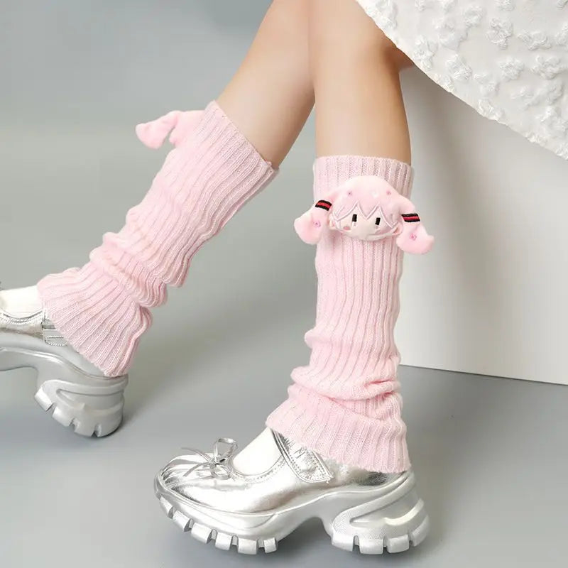 Hatsune Miku Crew Neck Socks Cute Kawaii Vocaloid Anime Printed Cotton Stockings Tube Socks Over the Knee Socks Girls Fan Gift