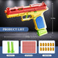 Continuous Firing Building Block Toy Gun Shell Throwing  Airsoft Blowback Empty Hanging Pistol Outdoor CS Weapon for Boys Adult