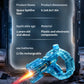 Gatling Rotating Electric Water Gun with Light-Up High Speed Continuous Shooting Powerful Water Blaster Summer Outdoor Toy