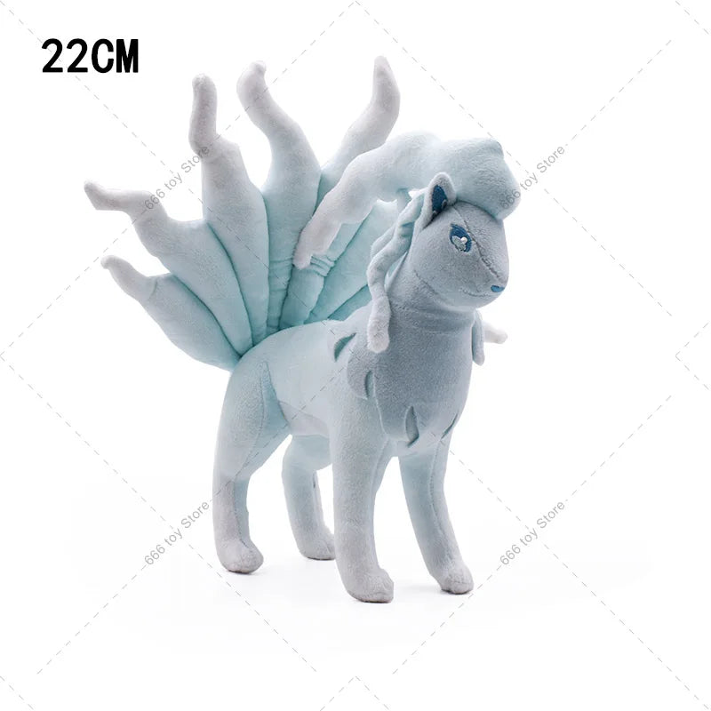 15 Styles Pokemon Plush Shinx Zeraora Furret Alolan Ninetales Cosmog Alolan Vulpix Shiny Kyogre Stuffed Toy Peluche Dolls Gifts