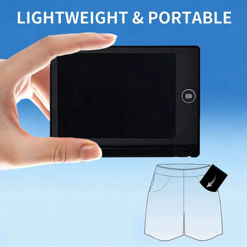 4.5 Inch LCD Writing Tablet Portable Digital Notepad Lightweight Pocket Design Ideal for Creative Sketching Drafting Office Gift