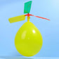 5PCS Propeller Balloon Helicopter DIY Flying Toy With Whistle Outdoor Activity Party Ornament Festival Present
