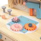ROBUD Wooden Toy Workbench Tool Bench Set for Kids with Electric Drill Pretend Play STEM Learning Gift for Boys Girls Age 3+