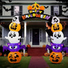 8 FT Halloween Cute Pumpkin Archway Inflatables Outdoor Decoration Archway Halloween Blow Up for Yard with Build-in LED Lights, Inflatable Arch Yard Outside Pumpkin Decor for Party, Garden