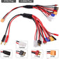 RC Charger Adapter Connector 8 In 1 Charger 4.0mm Banana XT60 TRX Tamiya Lipo for RC Car Drone Imax B6 B6AC Battery Cable