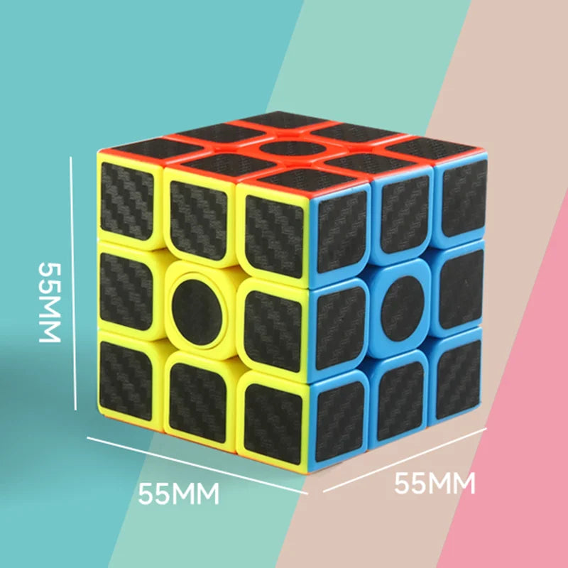3x3x3 Cube Carbon Fiber Stress Relief Puzzle Professional Education Smooth Speed Competition Children's Toy Gifts
