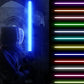 Metal Handle RGB Cosplay Double-edged Lightsaber Sword 16 Colors Change LED Switchable Sound And Light For Boys Girls Gift