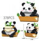 Creative DIY Assemable Animal Cute MINI Chinese Style Animal Panda Building Block Educational Boy Toys For Children Model Bricks
