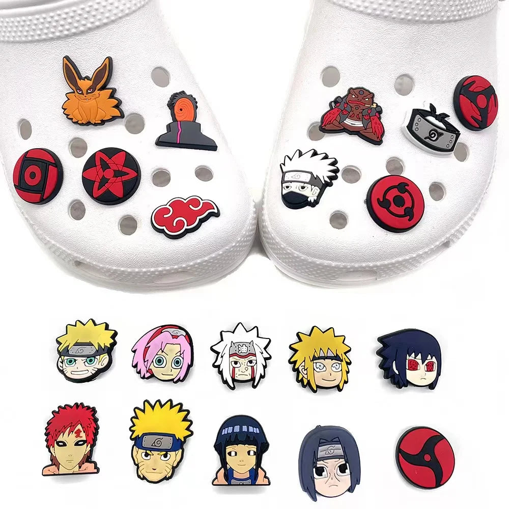 20 PCS Cartoon Anime Shoes Flower Decorative Buckle Personality DIY Garden Shoe Buckle Accessories