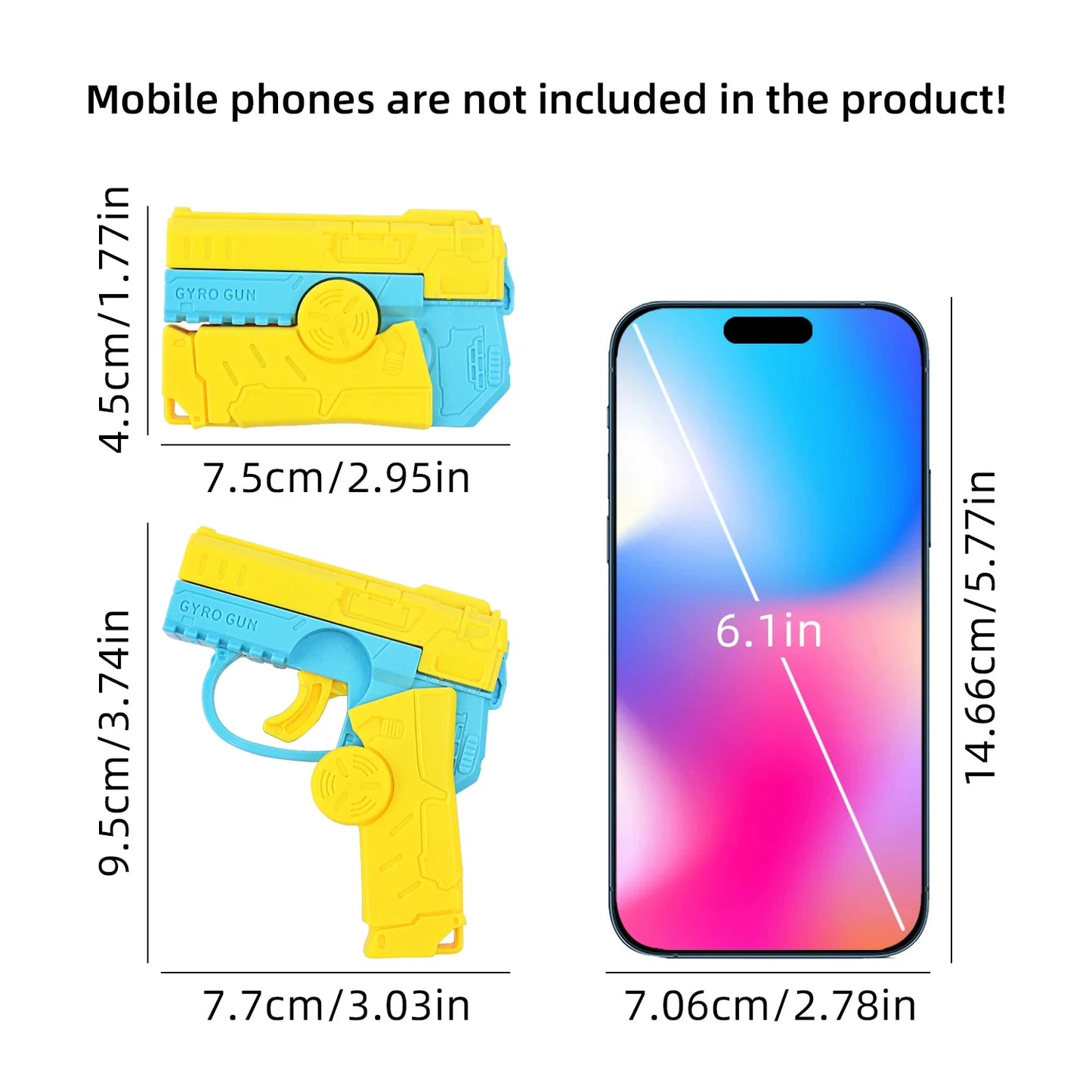 2 in 1 Deformed Fidget Spinner Toys Gun for Children Antistress Hand Spinner Vent Toy Funny Automatic Rebound Mini Gun Gyro Gift