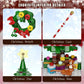 Christmas Nutcracker Building Blocks Set Contains Christmas Tree Wreath Cane Model Home Decoration Collectible Gifts for Adults