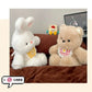 New Running Bear Plush Toys Cartoon Rabbit 40cm Stuffed Animal Stuffed with Bib Running Animal Kids