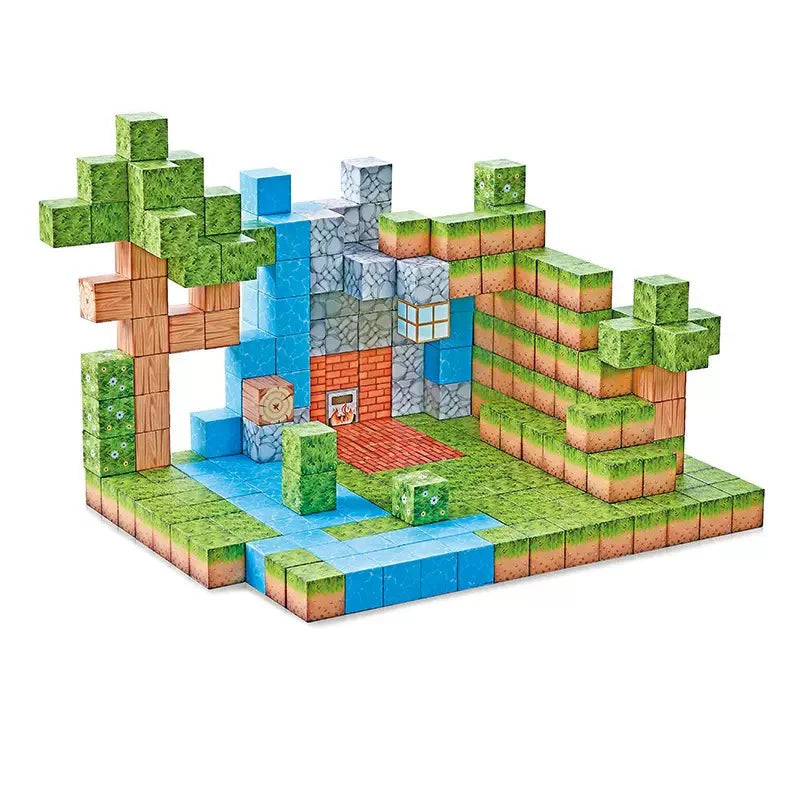 Magnetic Building Blocks Toy Building Blocks Full Set of Children's DIY Assembly Toy Building Blocks Table Building Games June 1