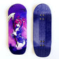 35mm Fingerboard Deck New Shape with Real Wear Graphic for Professional Finger Skateboard