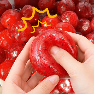 Kiwi & Watermelon Slush Stress Relief Toy Simulation Fruit Squishy Ball Anti-Anxiety Vent Toy For Adults Desk Decompression Toy