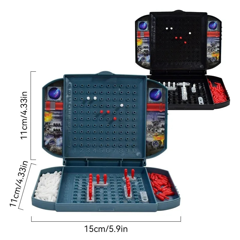 Children's Fun Battleship and Sea Ship Game Chess Simulation Land Military Strategy Naval Battle Chess Two Player Battle Toy
